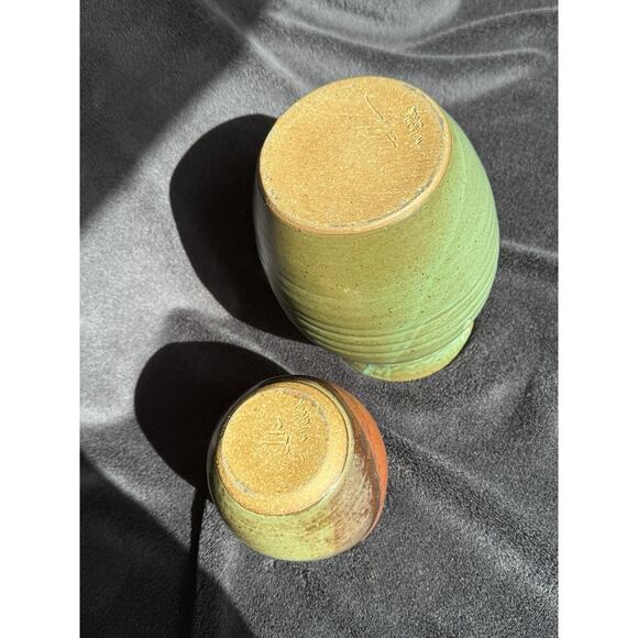 Wilson Creek Ceramic Pottery Signed Vase Set of 2 WI - Picture 8 of 14